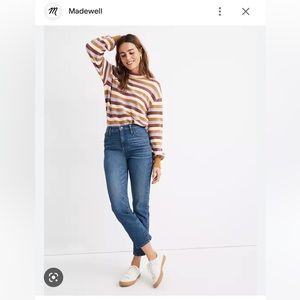 Madewell Classic straight jean - cropped